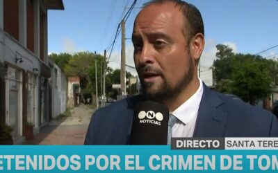 Telefe Noticias, entrevista por el crimen de Tomás Tello